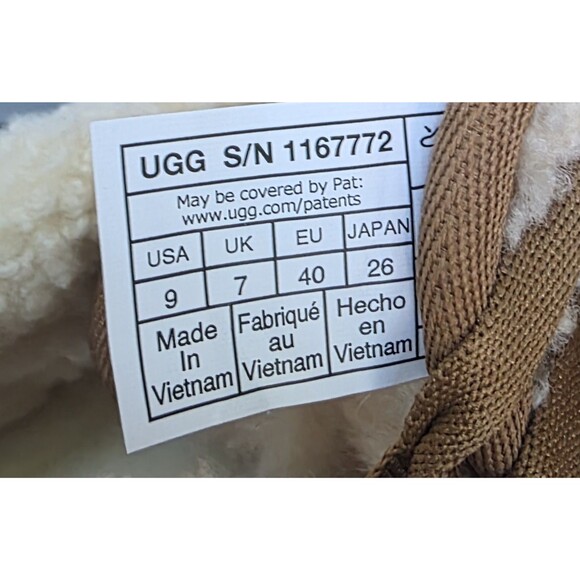 New UGG CLASSIC NEW HEIGHTS SHEARLING LACE UP CHESTNUT SUEDE WOMEN'S BOOTS US 9 - Picture 9 of 14